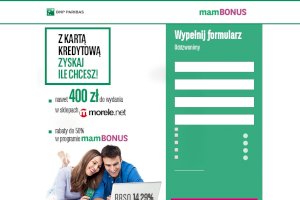 BGŻ BNP Paribas Karta kredytowa z bonem 400 zł do Morele.net